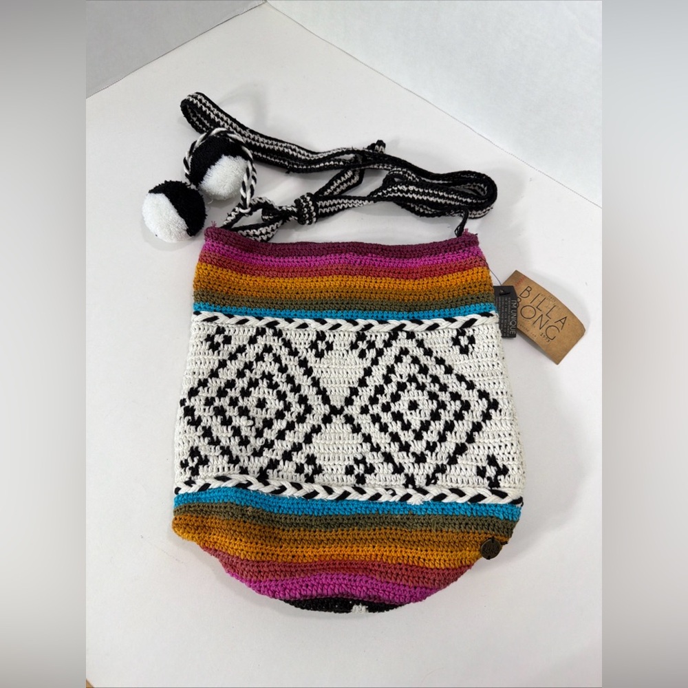 Billabong VINTAGE CROCHET SHOULDER BAG NEW NOS NWT